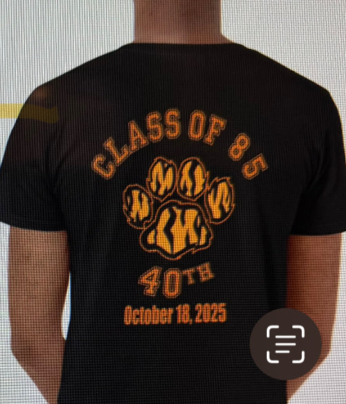Class of 85 t-shirts
