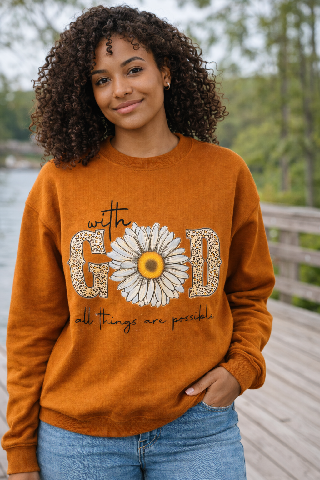 With God, All Things Are Possible — Crewneck Sweatshirt