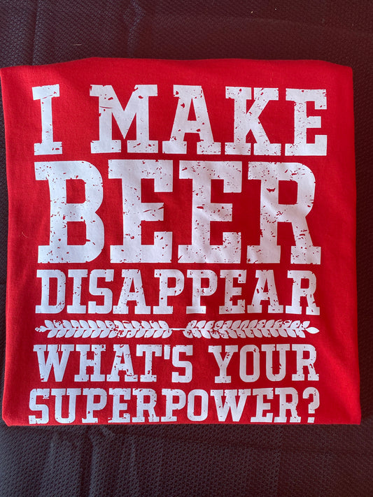 I make beer disappear what is your superpower