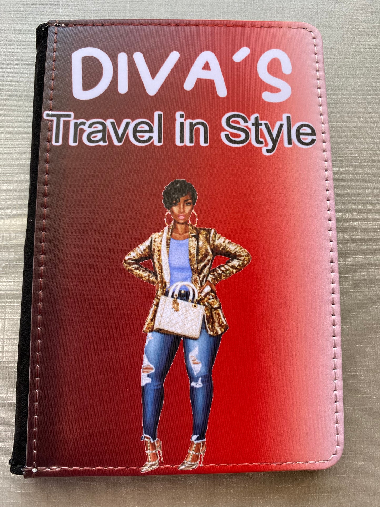 luggage tag and passport holder