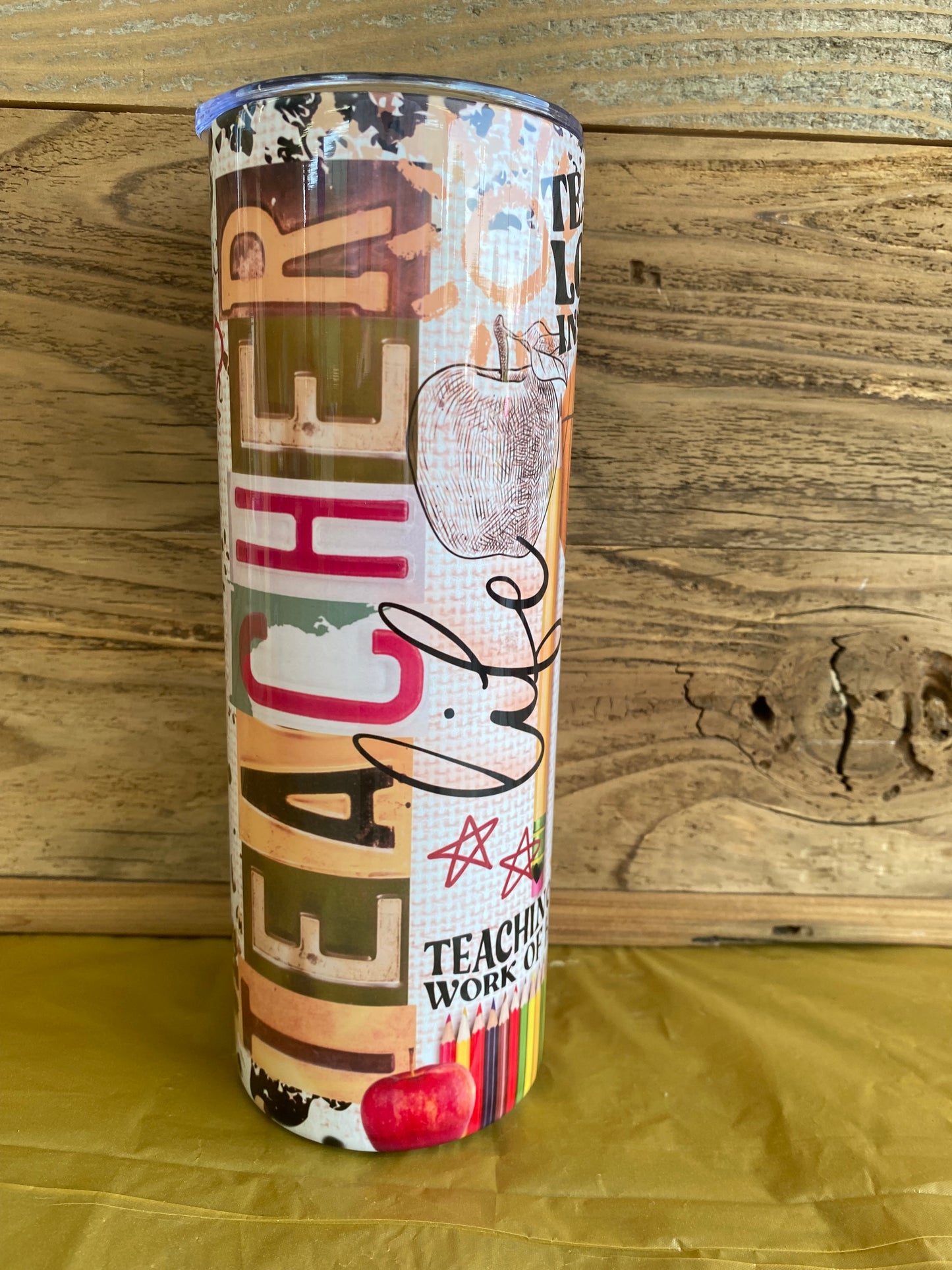 Teacher's Life - 20oz skinny insulated tumbler