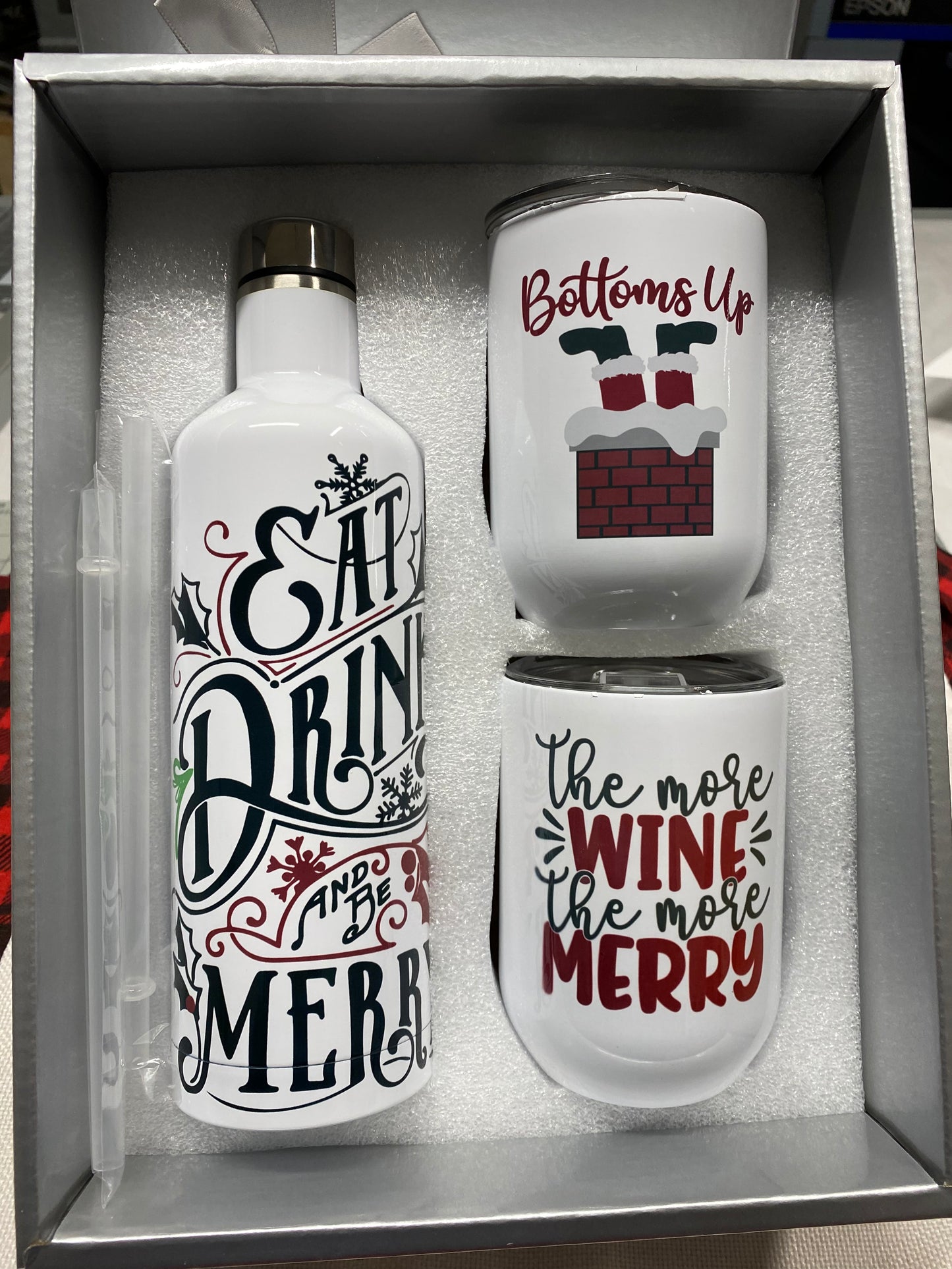 3 Piece Wine Tumbler Gift Set