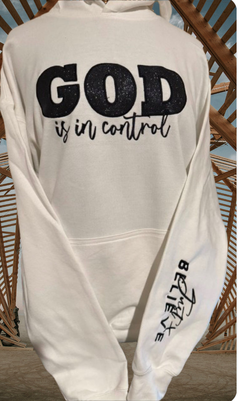 God is in control hoodie