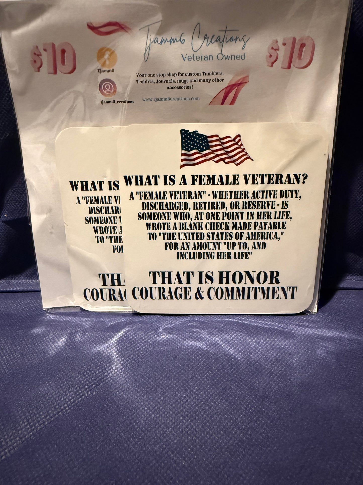 What Is a Female Veteran?” Mug & Coaster Set