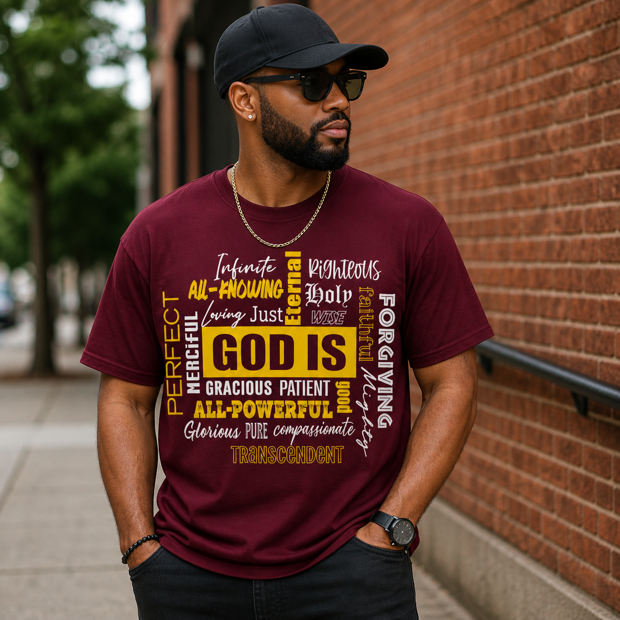 God Is… Faith-Based Mental Health Awareness Shirt | Christian Encouragement Unisex Tee