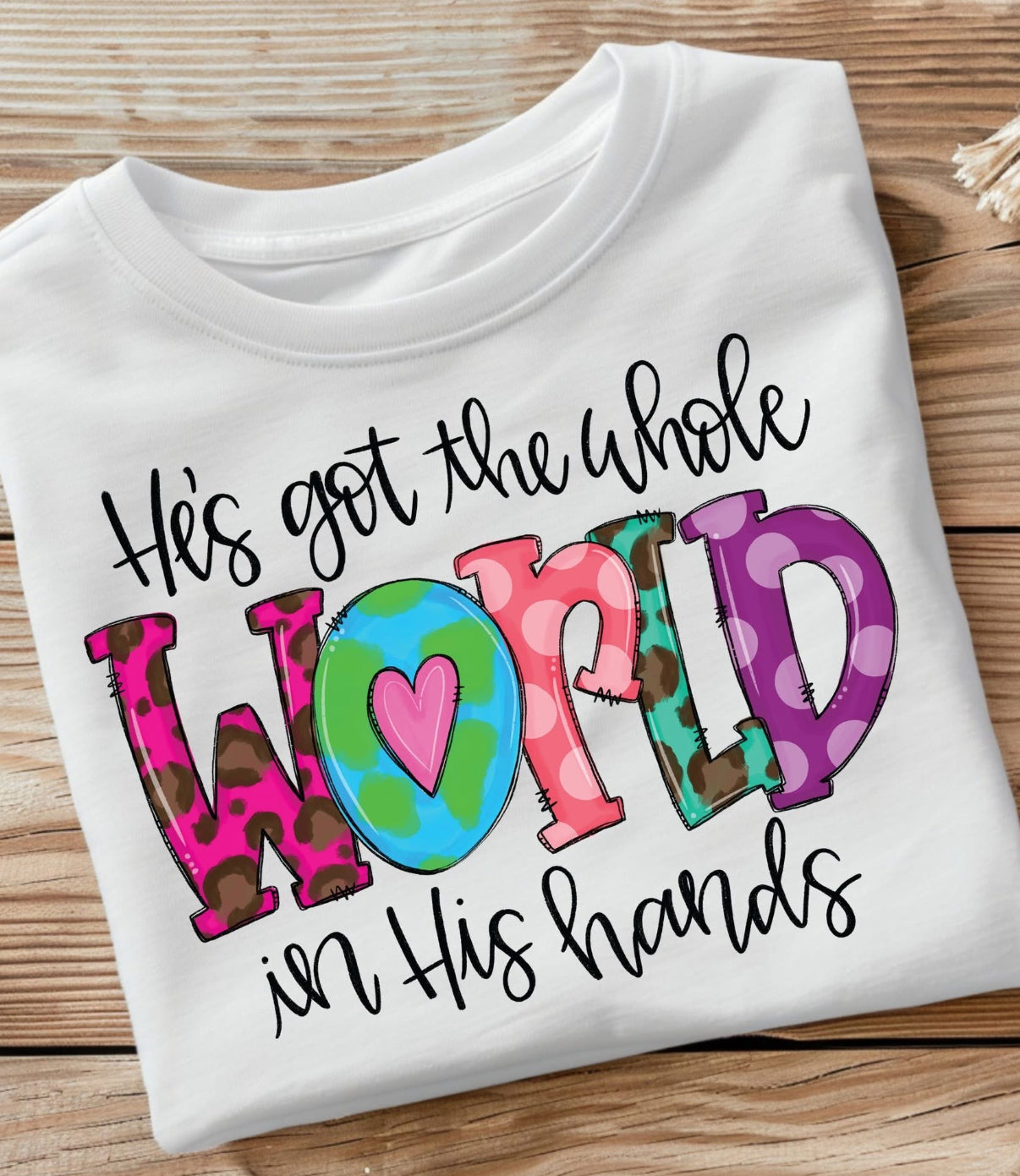 "He's Got the Whole World in His Hands" T-Shirt 🌎✝️