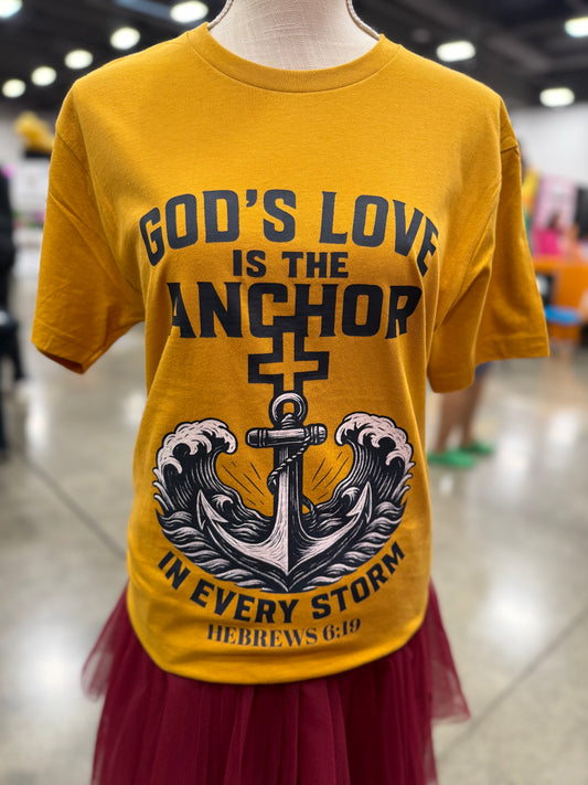God’s love is the anchor in every storm Hebrews 6:19
