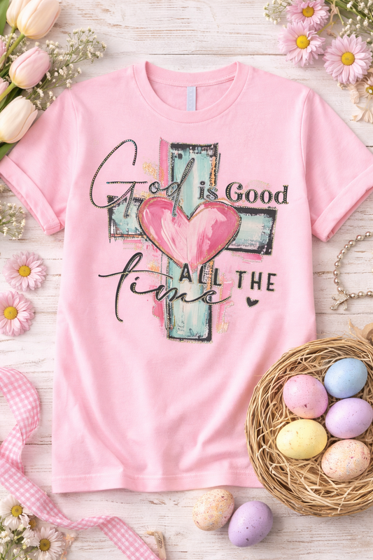 God Is Good All The Time Bling t-shirt