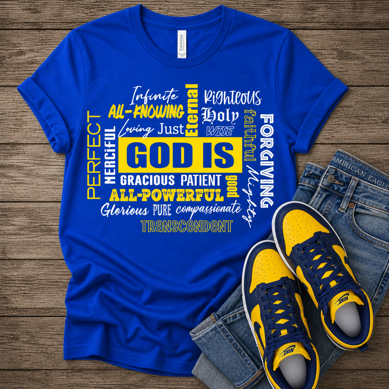 God Is… Faith-Based Mental Health Awareness Shirt | Christian Encouragement Unisex Tee