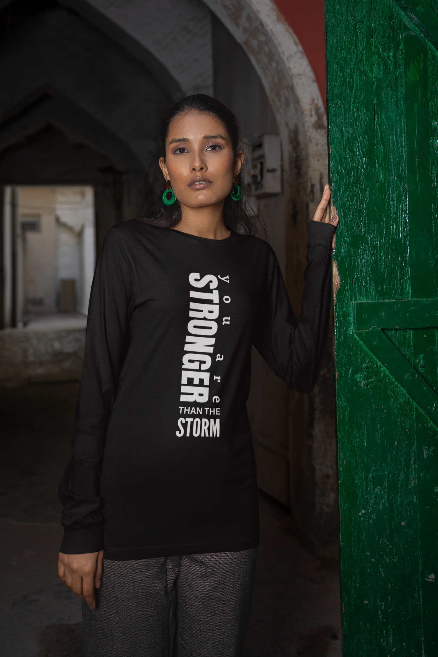 You Are Stronger Than the Storm Long-Sleeve T-Shirt