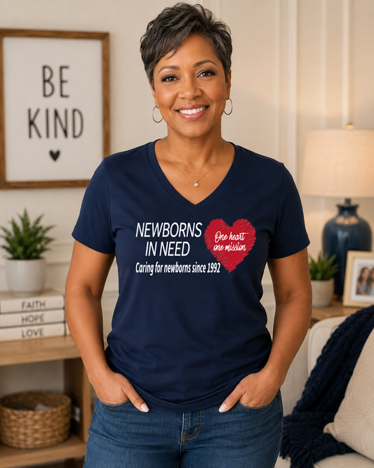 Newborns in Need V-Neck T-Shirt