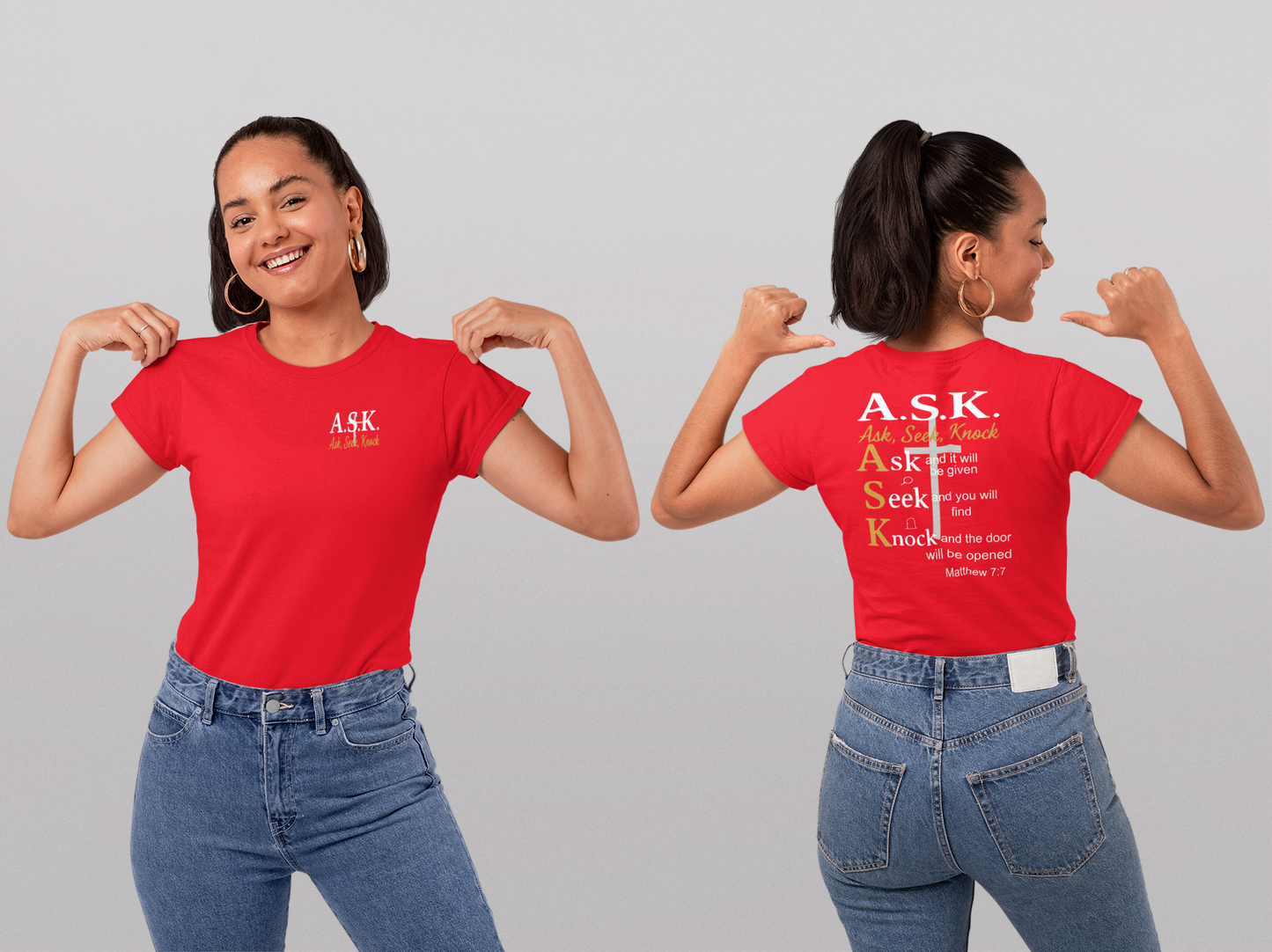 A.S.K. Faith Tee – Matthew 7:7 Inspired Shirt