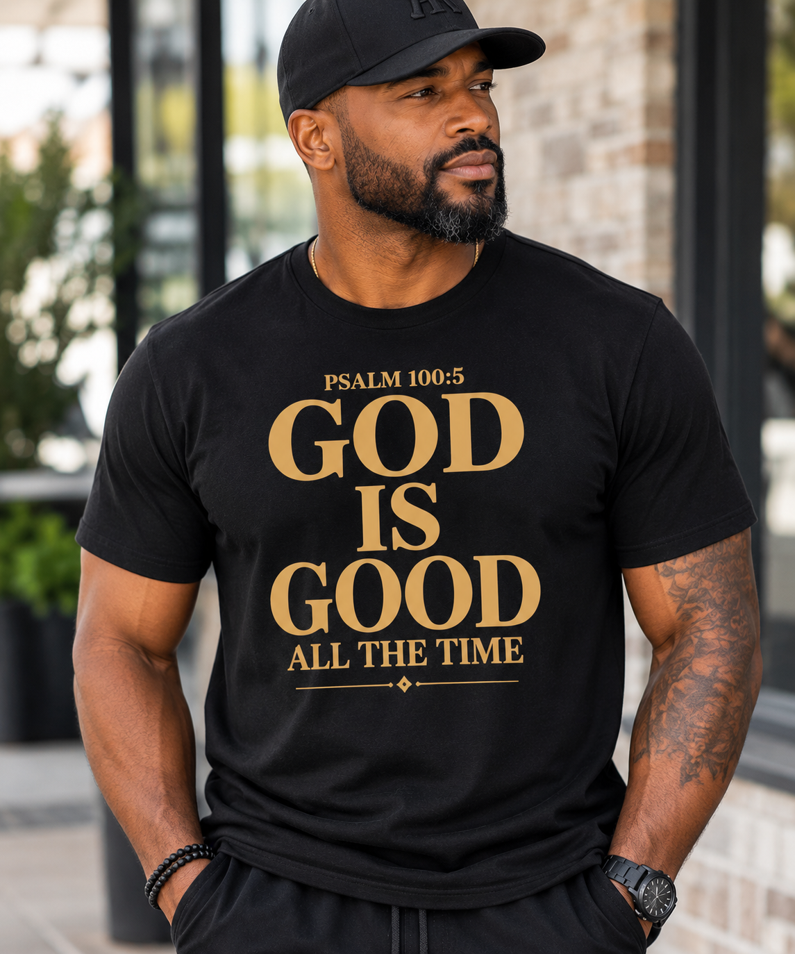 God Is Good All The Time | Psalm 100:5 Christian Tee