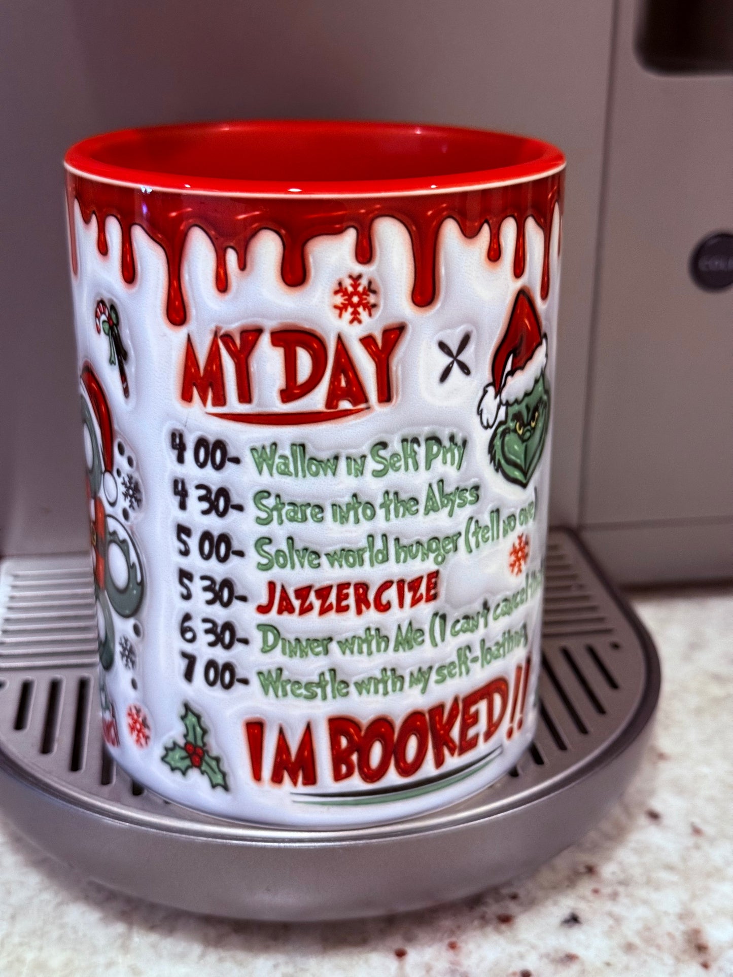 Grinch "I'm Booked" 15oz Holiday Mug