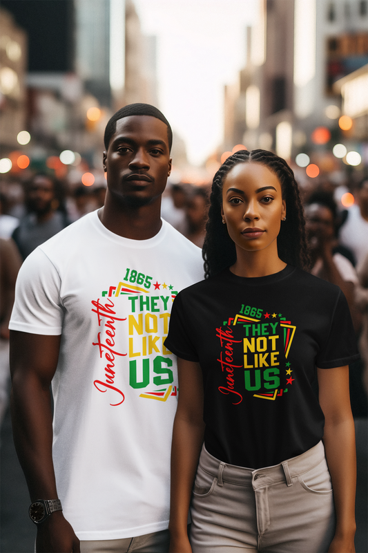 Juneteenth “They Not Like Us” 1865 t-shirt