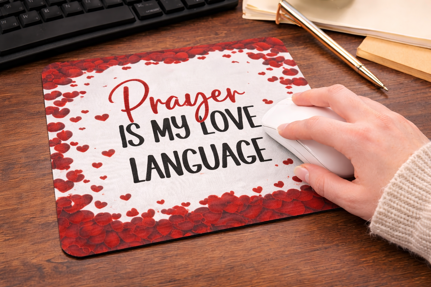 Prayer is my LOVE language Mousepads