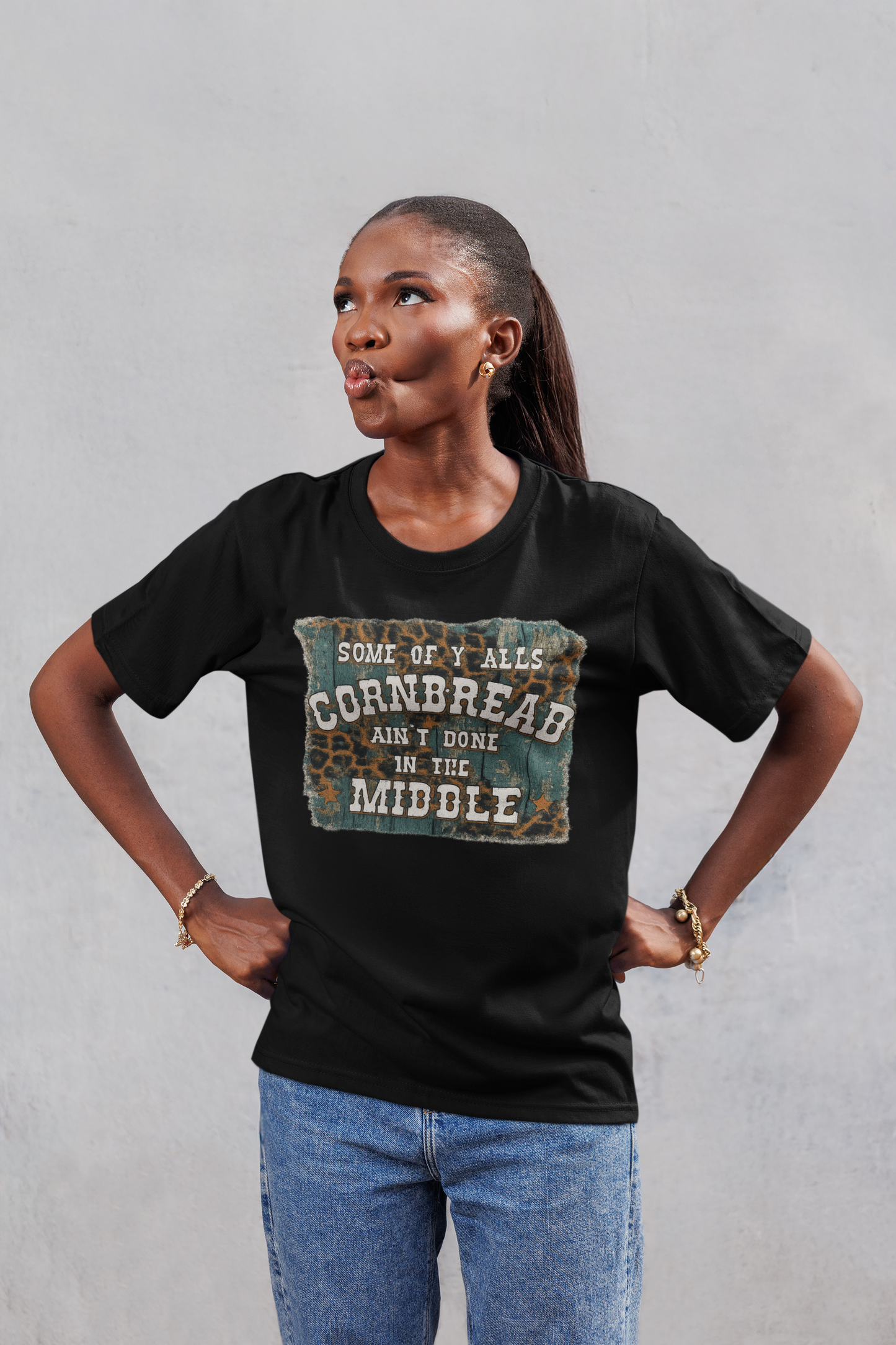“Some of Y’alls Cornbread Ain’t Done in the Middle” T-Shirt | Funny Southern Graphic Tee