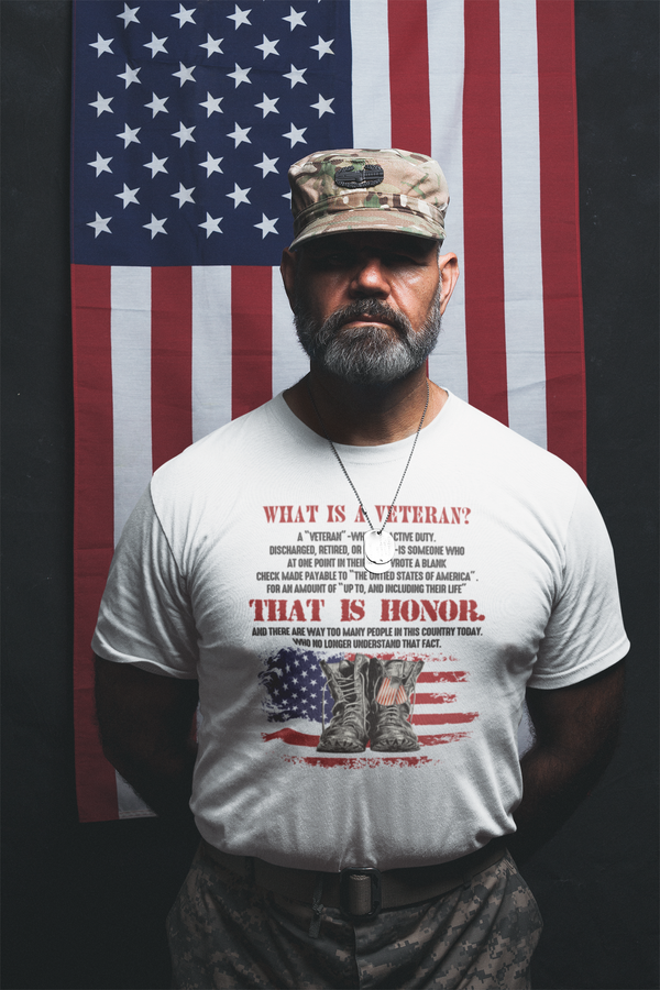 What Is a Veteran Blank Check T-Shirt or Sweatshirt