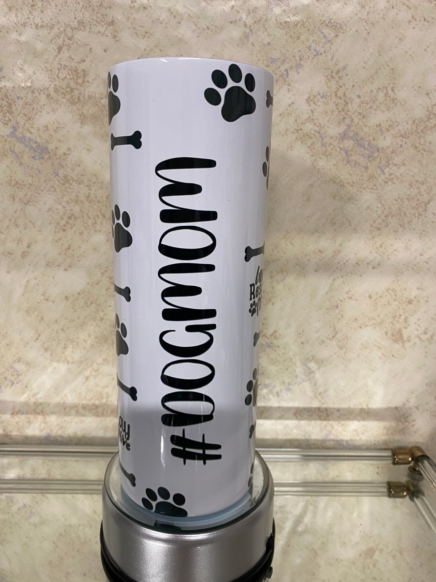 Dog Mom - 20oz skinny insulated tumbler