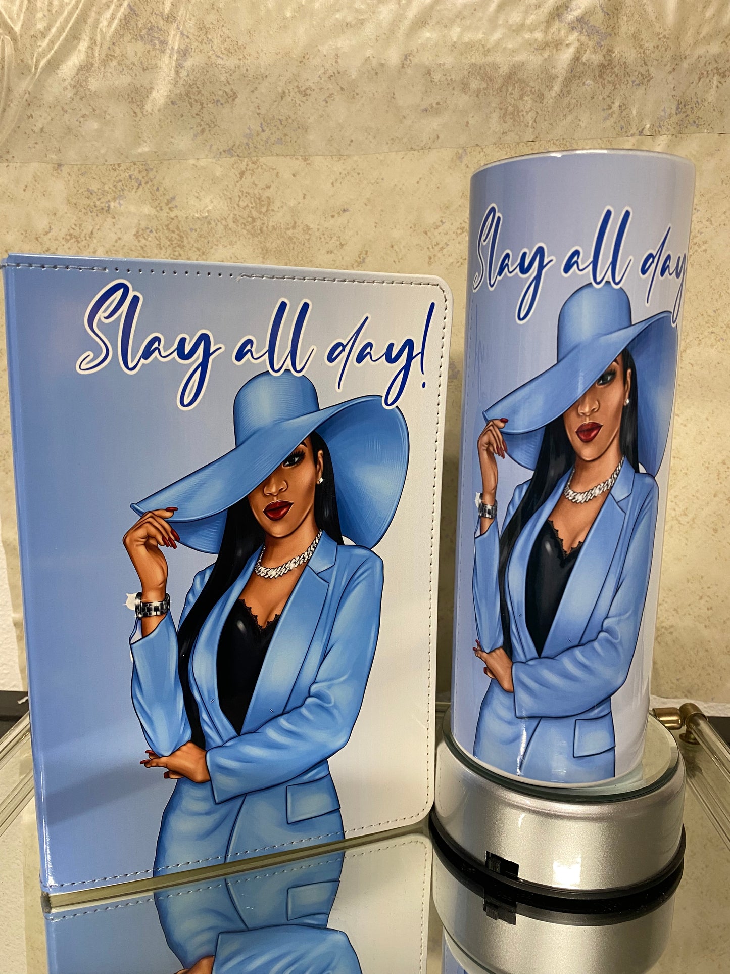 Slay all day Journal, Tumbler bundle