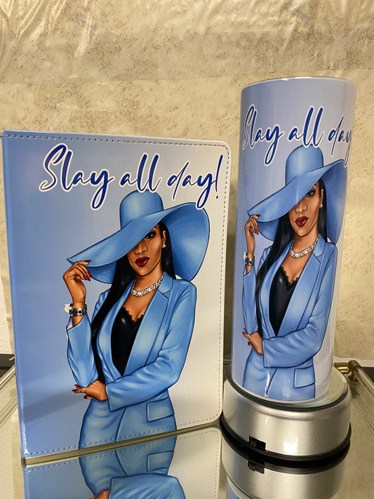 Slay all day Journal, Tumbler bundle