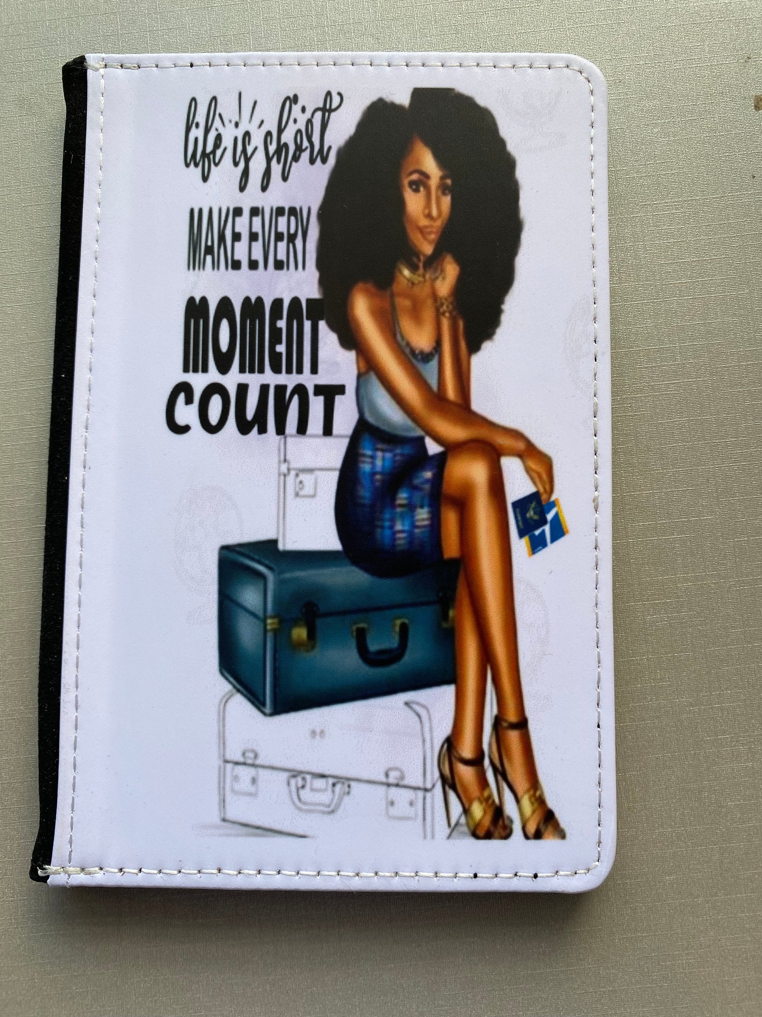 passport holder and luggage tags