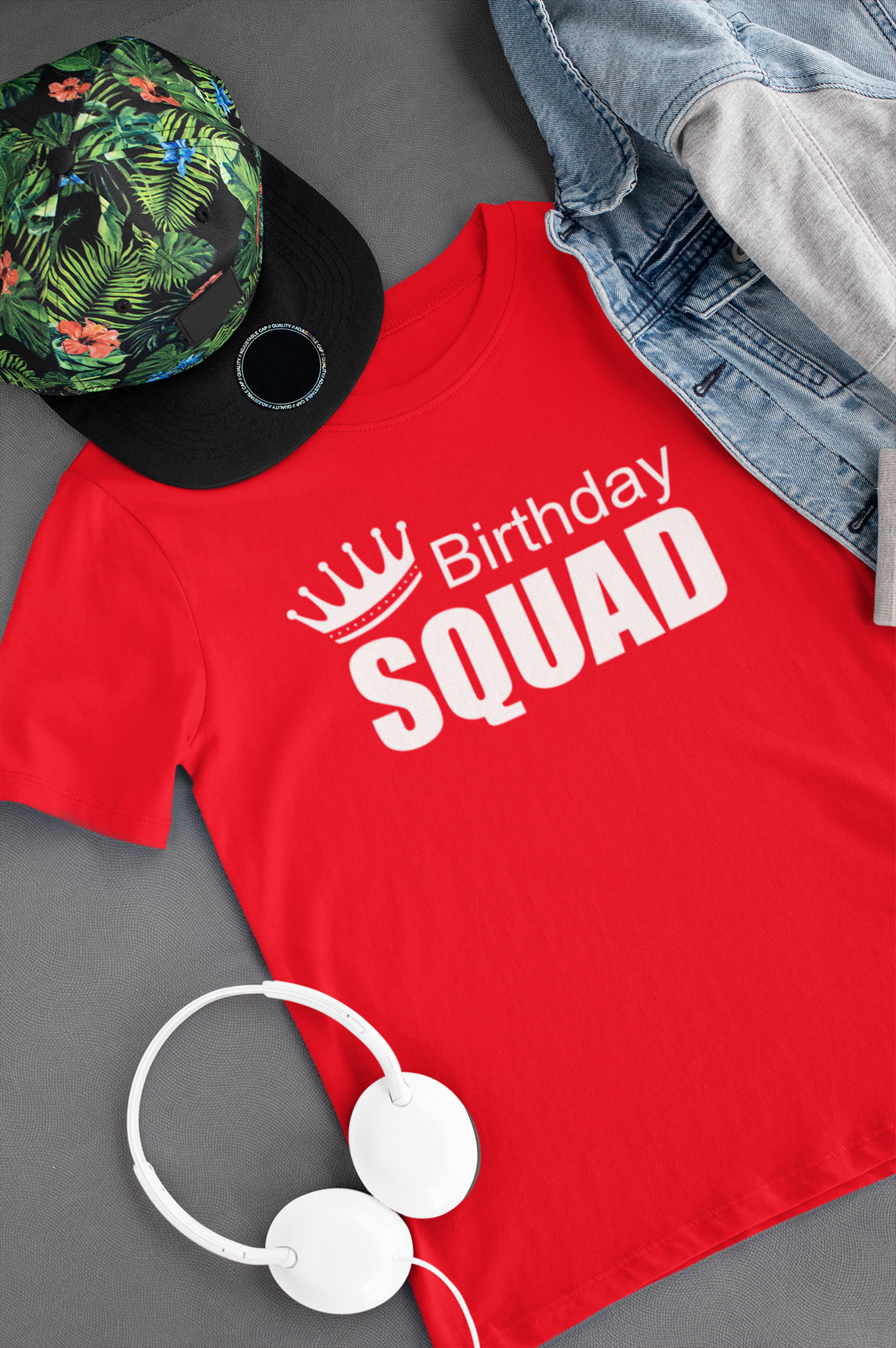mens birthday squad shirt