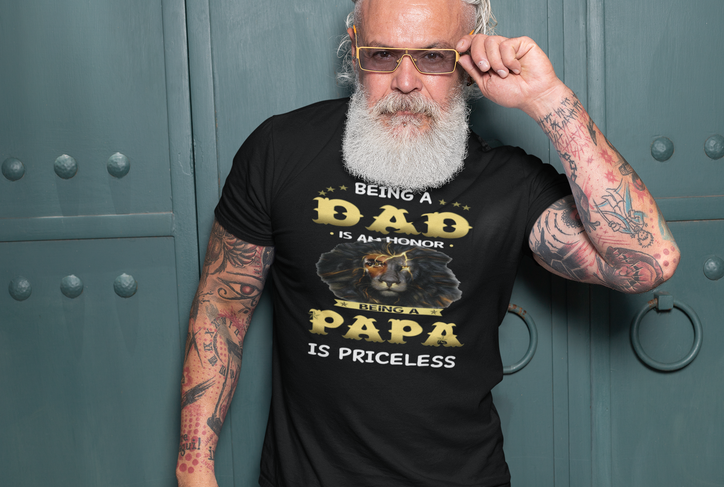 Being Grandpa is an honor being papa is priceless father T-Shirt, Grandpa  Shirt